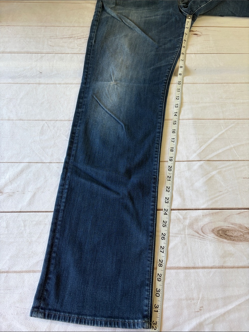 7 For All Mankind Men’s Blue Denim Jeans - Picture 3 of 9